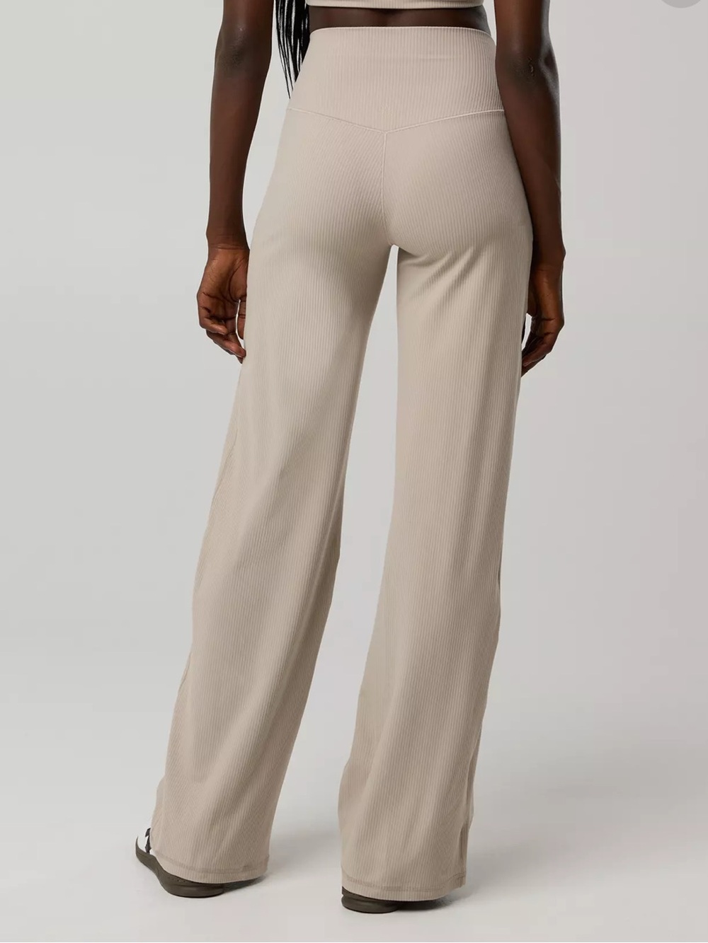 Brand New OFFLINE By Aerie Real Me XTRA Ribbed High Waisted Trouser - Picture 4 of 7